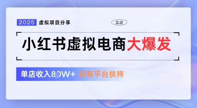 小红书虚拟电商项目，平台大力免费流量扶持，低门槛1拖3玩法-hcnxn