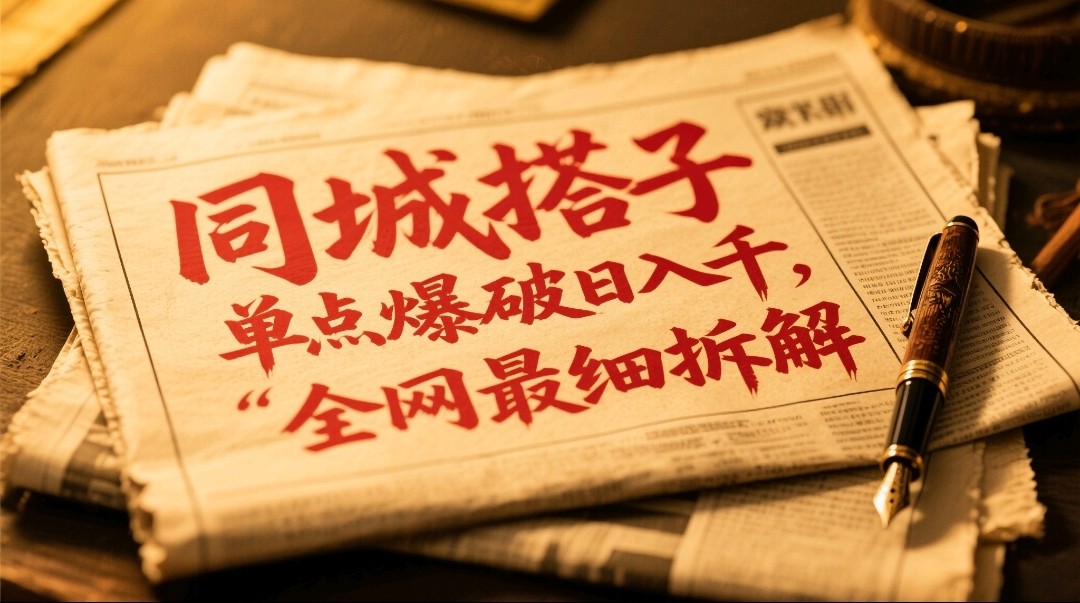 同城搭子群19.9单点爆破日入千，搭子组局月入万，全网最细拆解-hcnxn