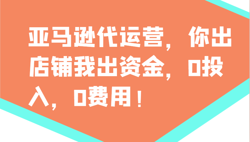 亚马逊代运营，你出店铺我出资金，0投入，0费用，无责任每天300分红，赢亏我承担-hcnxn