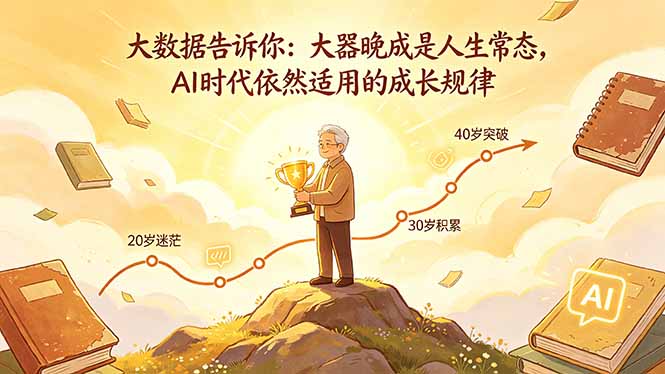 付费文章：大数据告诉你：大器晚成是人生常态，AI 时代依然适用的成长规律-hcnxn