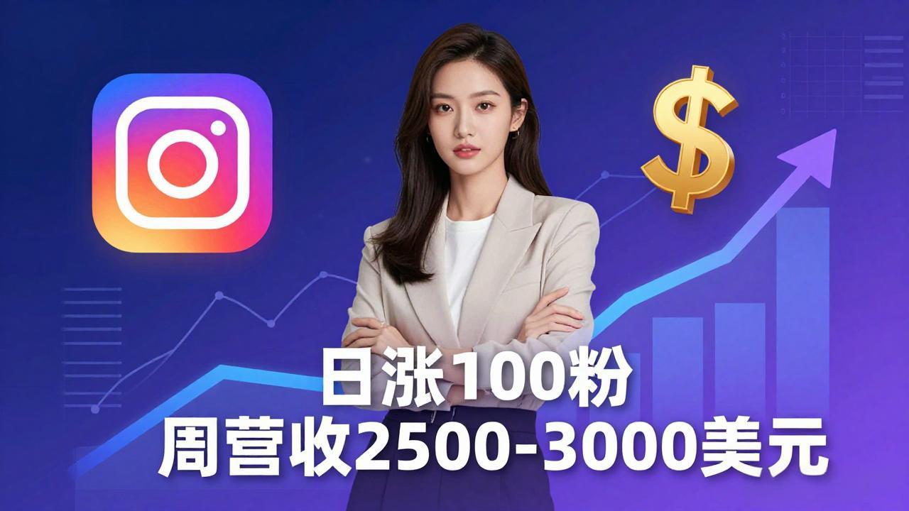 想做数字产品？Sheri亲授：日涨100粉、每周2500至3000美元的营收，Instagram躺着赚-hcnxn