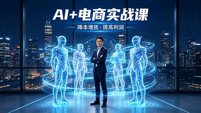 AI+电商实战课，1人+N个AI 智能体，把SOP变AI员工，实现降本增效提高利润-hcnxn