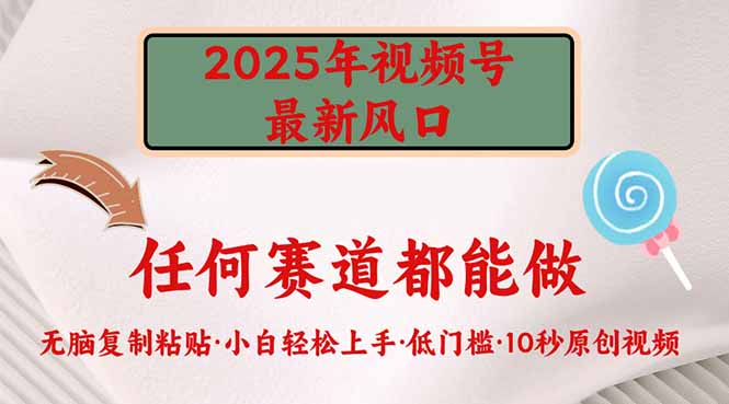 2025年视频号新风口，低门槛只需要无脑执行-hcnxn