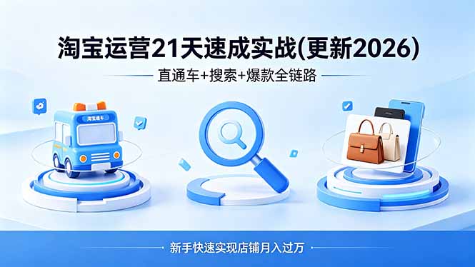 淘宝运营21天速成实战(更新4月-hcnxn
