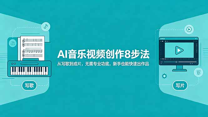 AI音乐视频创作8步法：从写歌到成片，无需专业功底，新手也能快速出作品-hcnxn