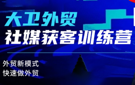 大卫老师·外贸社媒获客独家训练营(更新4月)-hcnxn