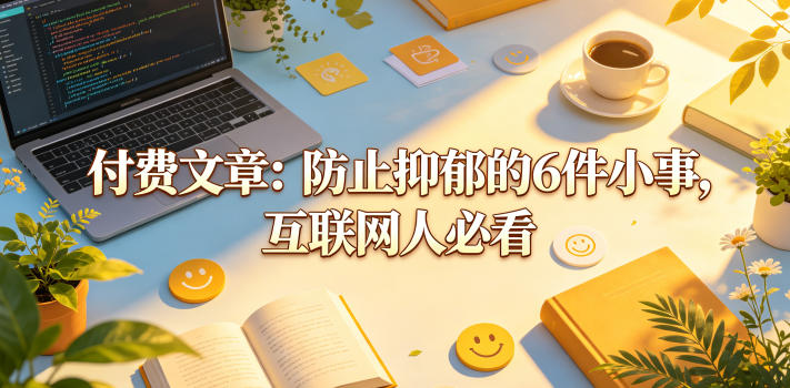 付费文章：防止抑郁的6件小事，互联网人必看！-hcnxn
