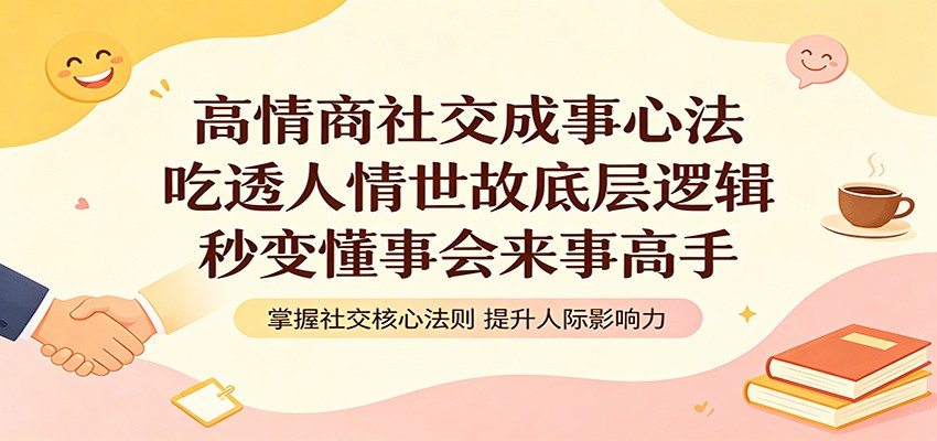 高情商社交成事心法：吃透人情世故底层逻辑，秒变懂事会来事高手-hcnxn