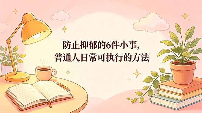 付费文章：防止抑郁的6件小事，普通人日常可执行的方法-hcnxn