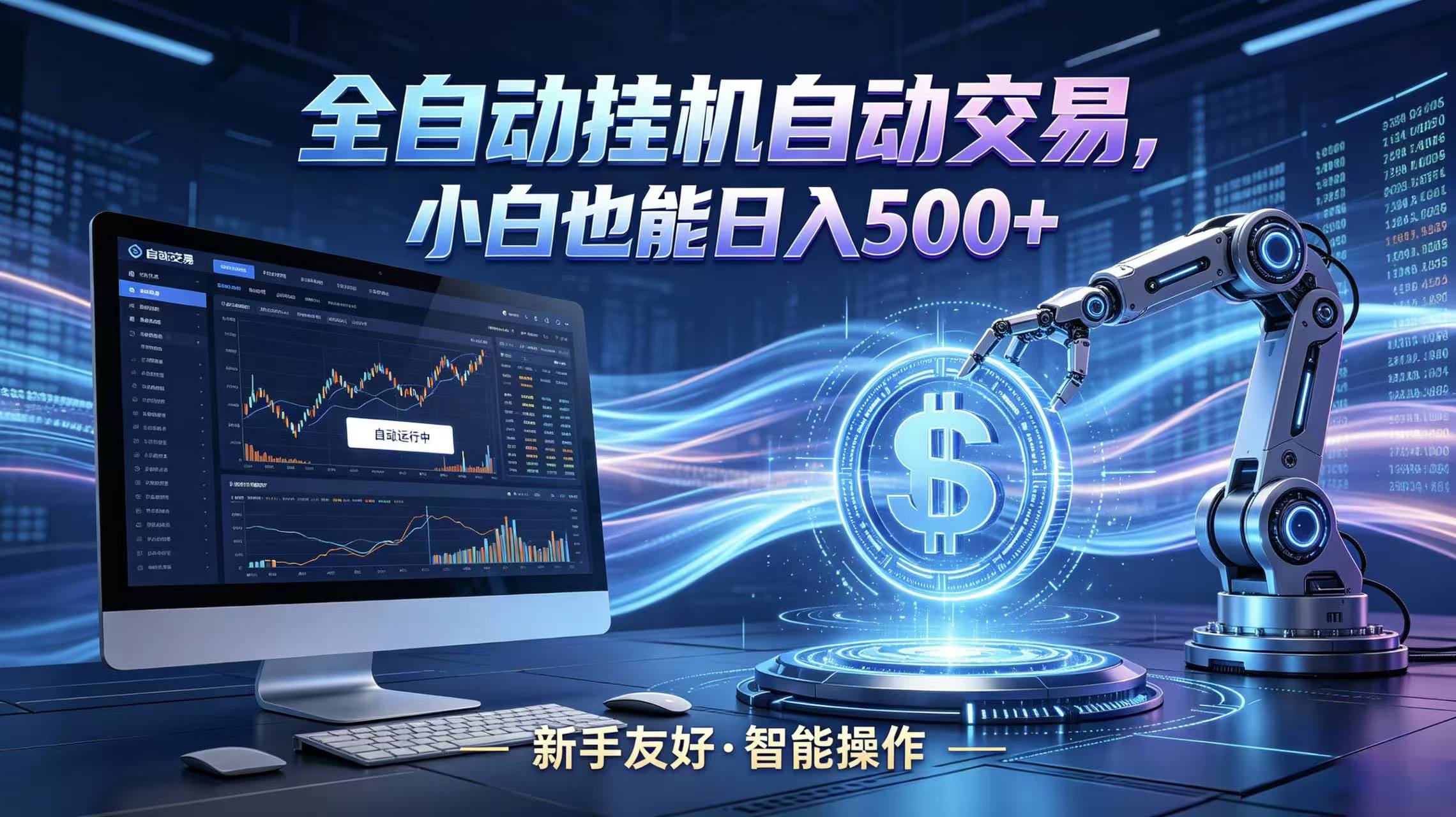 全新智能化交易助手，傻瓜式操作，小白也能快速上手，轻松实现日入500+-hcnxn