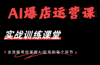 AI爆店运营，从0-1实体店流量起号课程-hcnxn