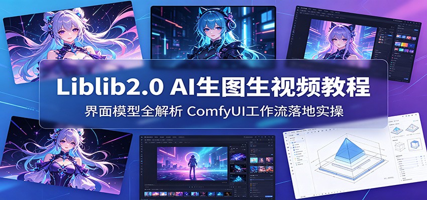 Liblib2.0 AI生图生视频教程：界面模型全解析，ComfyUI工作流落地实操-hcnxn