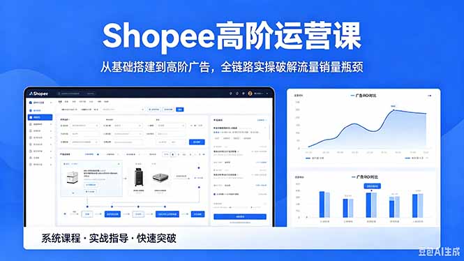 Shopee高阶运营课-2026年5月更新，从基础搭建到高阶广告，全链路实操破解流量销量瓶颈-hcnxn