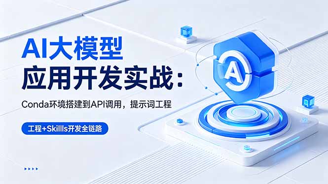 AI 大模型应用开发实战：Conda环境搭建到API调用，提示词工程+Skills开发全链路-hcnxn