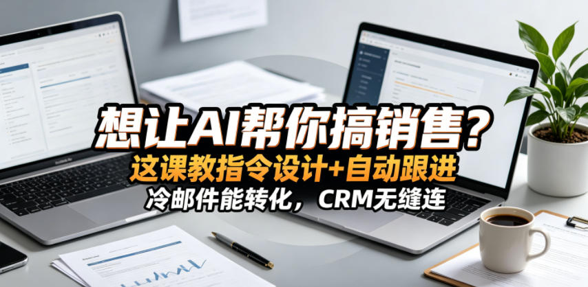 想让AI帮你搞销售？这课教指令设计+自动跟进，冷邮件能转化，CRM无缝连！【原创双语字幕】-hcnxn