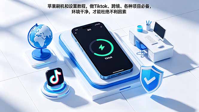 苹果刷机和设置教程，做Tiktok、跨境、各种项目必备，环境干净，才能杜绝不利因素-hcnxn
