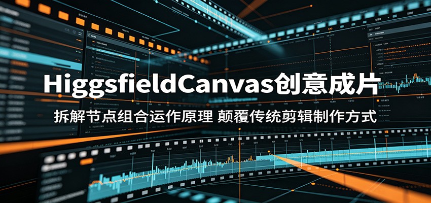 HiggsfieldCanvas创意成片：拆解节点组合运作原理，颠覆传统剪辑制作方式-hcnxn