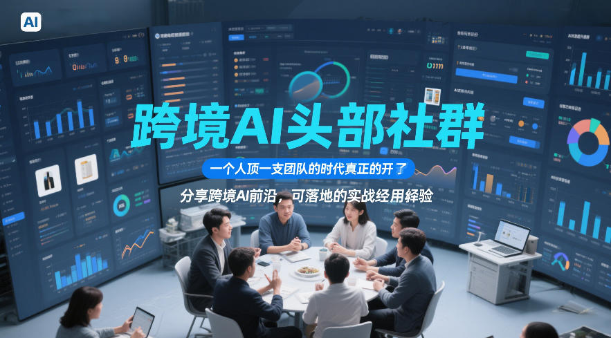 跨境AI头部社群，一个人顶一支团队的时代真正的开始了，分享跨境AI前沿，可落地的实战经验(更新5月23日)-hcnxn