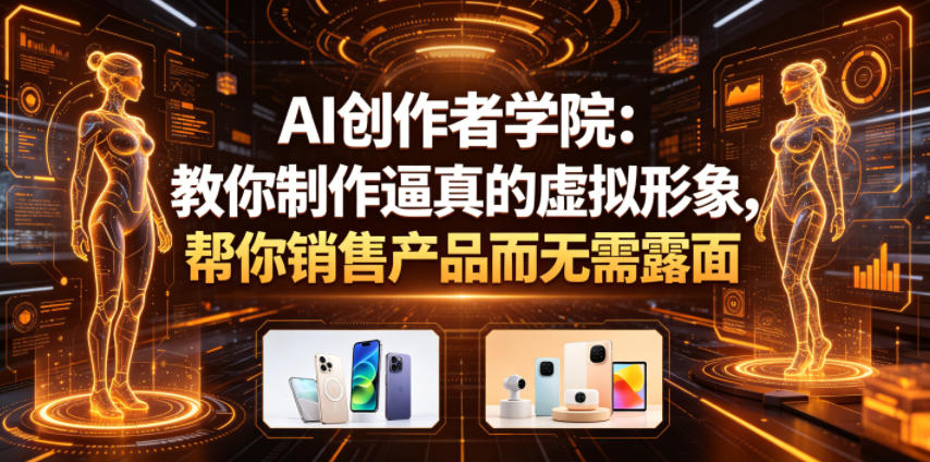 AI创作者学院：教你制作逼真的虚拟形象，帮你销售产品而无需露面【原创双语字幕】-hcnxn