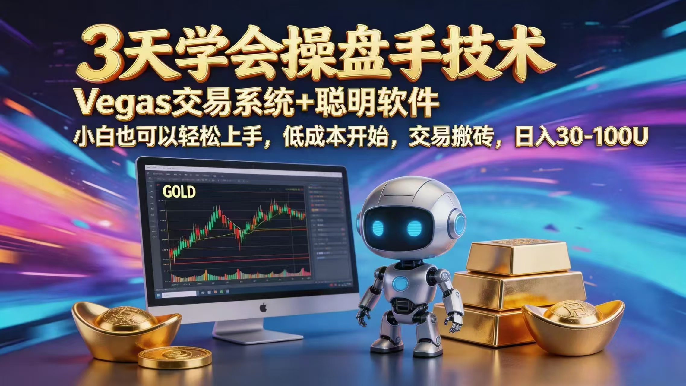 三天学会操盘手技术，vegas技术+聪明软件，小白也可以轻松上手，日入1000+-hcnxn