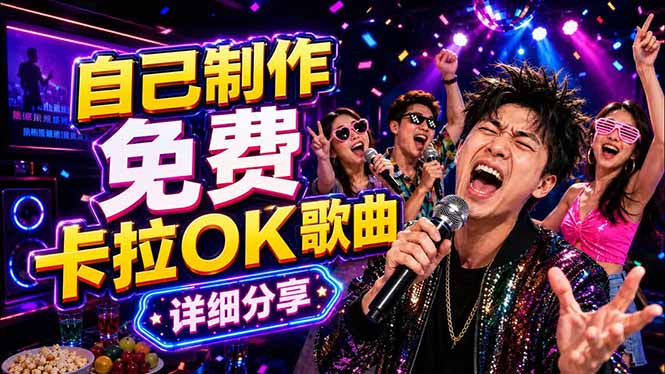 免费卡拉OK歌曲制作全攻略：音轨分离字幕制作，零基础快速做出专业K歌视频-hcnxn