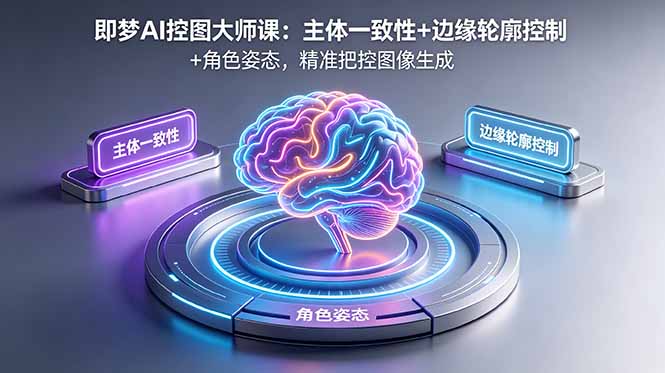 即梦AI控图大师课：主体一致性+边缘轮廓控制+角色姿态，精准把控图像生成-hcnxn