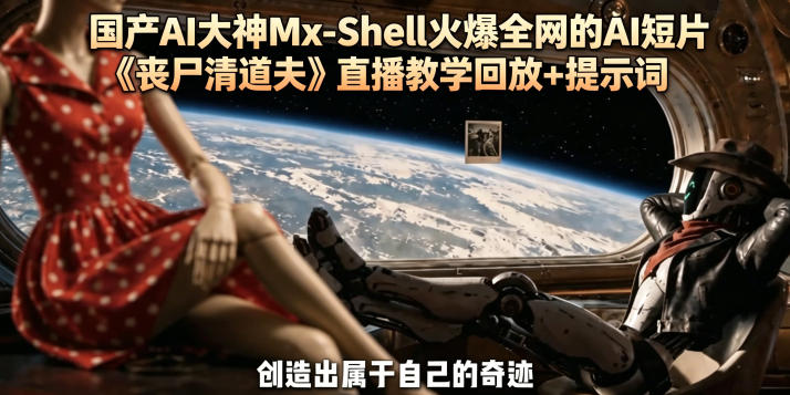 国产AI大神Mx-Shell火爆全网的AI短片《丧尸清道夫》直播教学回放+提示词-hcnxn