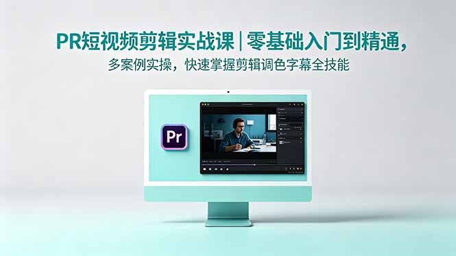 PR短视频剪辑实战课｜零基础入门到精通，多案例实操，快速掌握剪辑调色字幕全技能-hcnxn