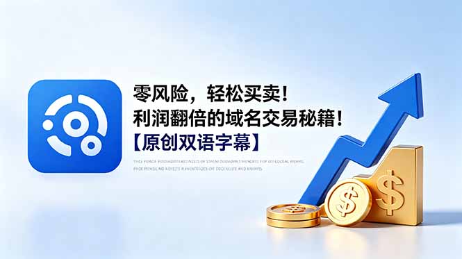 零风险，轻松买卖！利润翻倍的域名交易秘籍！【原创双语字幕】-hcnxn