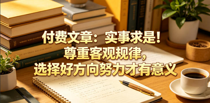 付费文章：实事求是！尊重客观规律，选择好方向努力才有意义-hcnxn