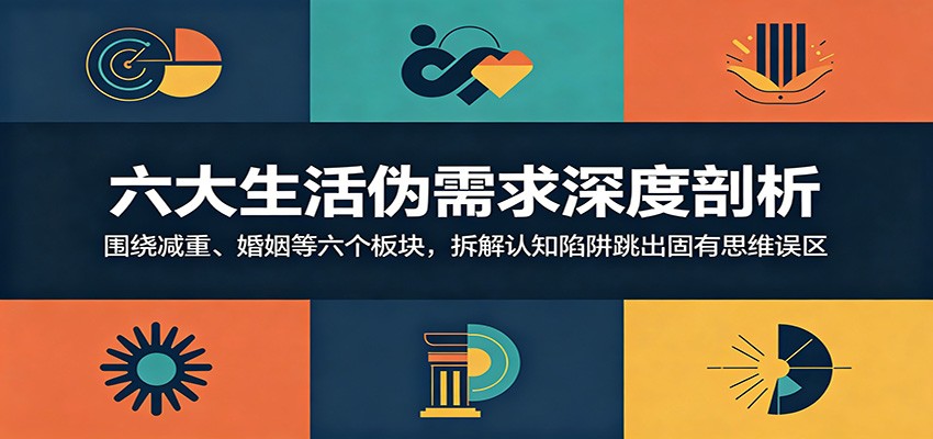 六大生活伪需求深度剖析：围绕减重、婚姻等六个板块，拆解认知陷阱跳出固有思维误区-hcnxn