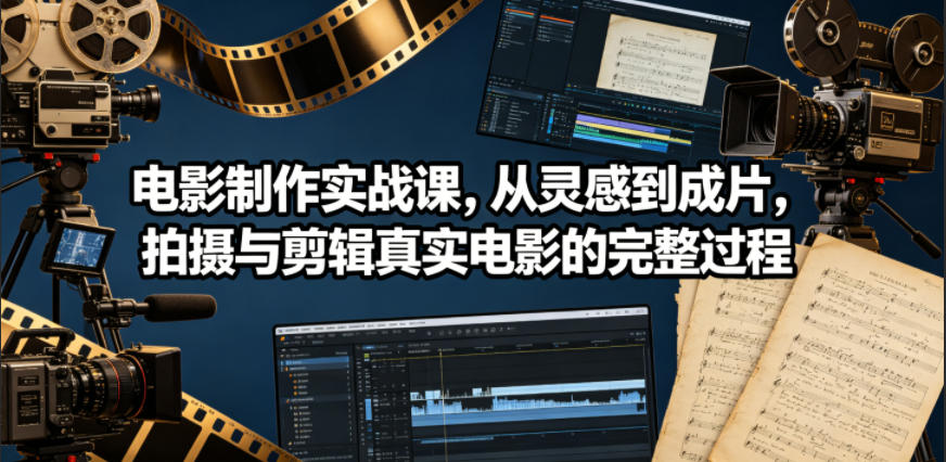 电影制作实战课，从灵感到成片，拍摄与剪辑真实电影的完整过程【原创双语字幕】-hcnxn