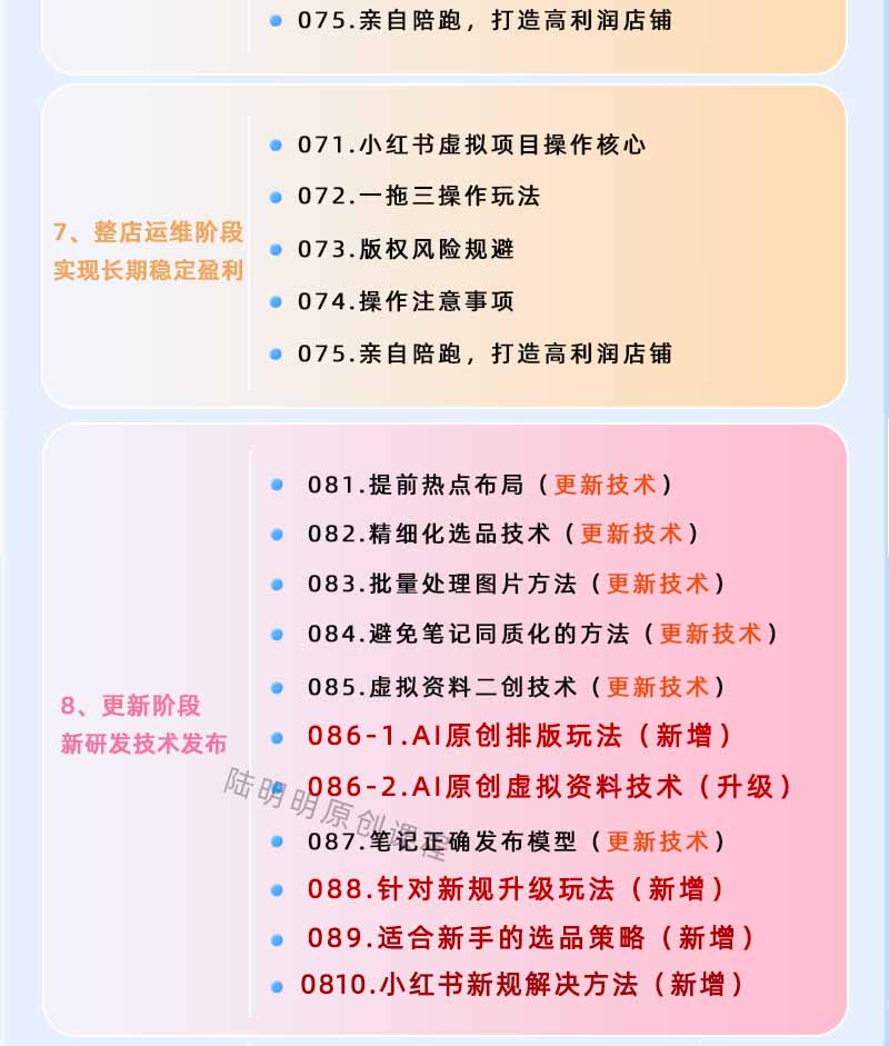 图片[4]-小红书虚拟项目特训班9.0，全面拥抱AI，批量产出原创PPT货源，单品/单店纯利润几万到几十W-hcnxn