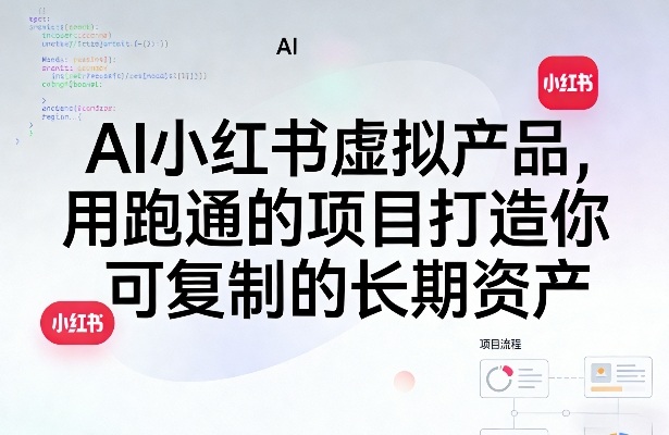 AI小红书虚拟产品，用跑通的项目打造你可复制的长期资产(更新)-hcnxn