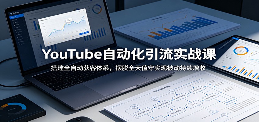 YouTube自动化引流实战课：搭建全自动获客体系，摆脱全天值守实现被动持续增收-hcnxn
