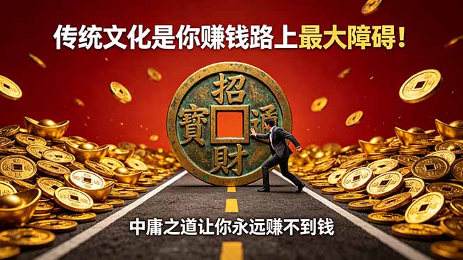 付费文章：传统文化是你赚钱路上最大障碍！中庸之道让你永远赚不到钱-hcnxn