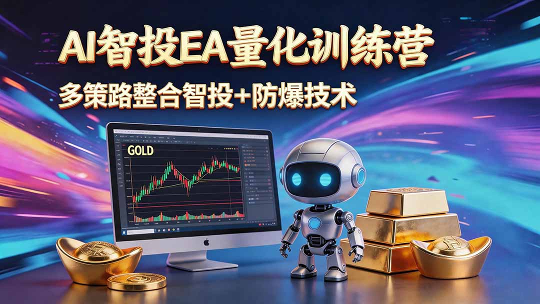 AI智投EA量化运营技术，自动化黄金操盘技术，小白也可以轻松上手日入1000+-hcnxn