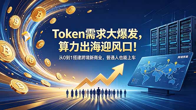 Token需求大爆发，算力出海迎风口！从0到1搭建跨境新商业，普通人也能上车-hcnxn