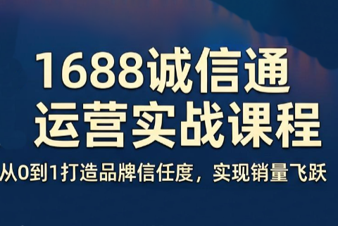 看山老师·阿里巴巴1688诚信通运营课程-hcnxn