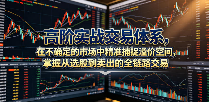 高阶实战交易体系，在不确定的市场中精准捕捉溢价空间，掌握从选股到卖出的全链路交易心法(更新6月)-hcnxn