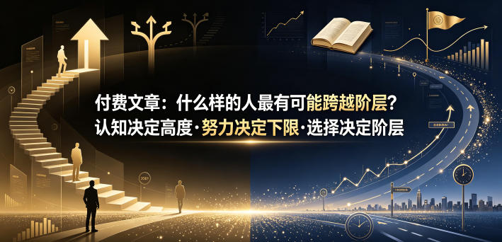 付费文章：什么样的人最有可能跨越阶层？认知决定高度·努力决定下限·选择决定阶层-hcnxn