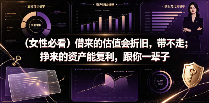 付费文章：(女性必看)借来的估值会折旧，带不走；挣来的资产能复利，跟你一辈子-hcnxn