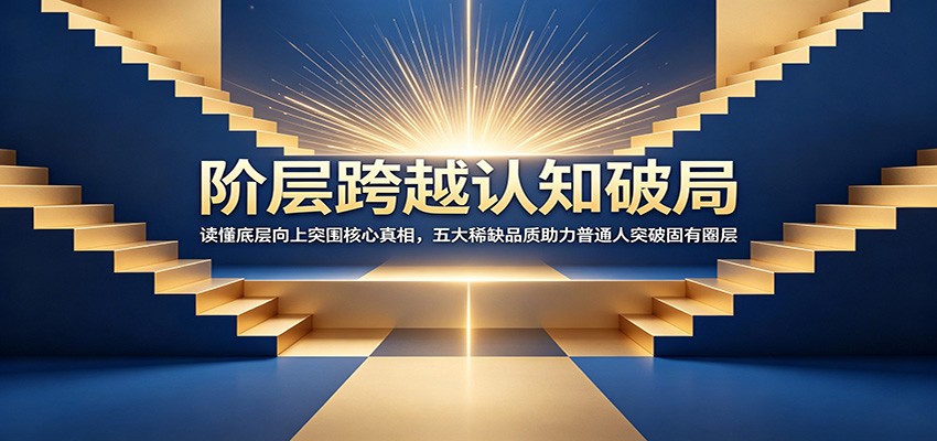 阶层跨越认知破局：读懂底层向上突围核心真相，五大稀缺品质助力普通人突破固有圈层-hcnxn