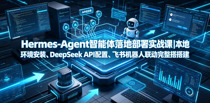 Hermes-Agent智能体落地部署实战课｜本地环境安装、DeepSeek API配置、飞书机器人联动完整搭建教程-hcnxn