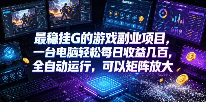AI游戏全自动挂机项目，单号日入100左右，可矩阵放大！-hcnxn