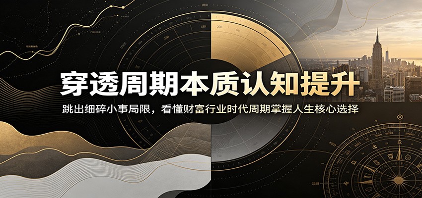 穿透周期本质认知提升：跳出细碎小事局限，看懂财富行业时代周期掌握人生核心选择-hcnxn