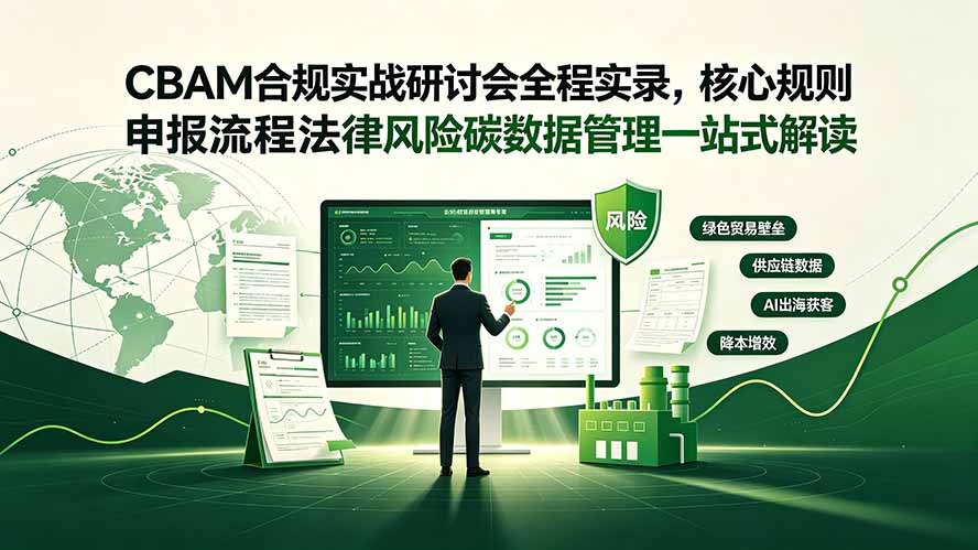 CBAM合规实战研讨会全程实录，核心规则申报流程法律风险碳数据管理一站式解读-hcnxn