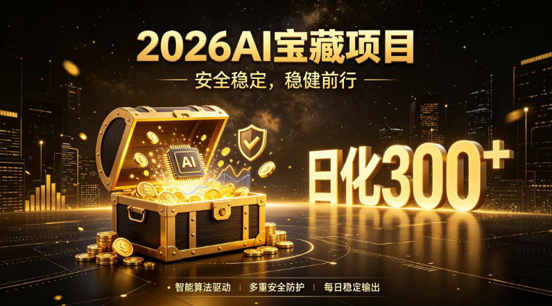 2026AI安全掘金项目，日化稳定300+，无需人为干预操作，当天见收益，操作简单【揭秘】-hcnxn