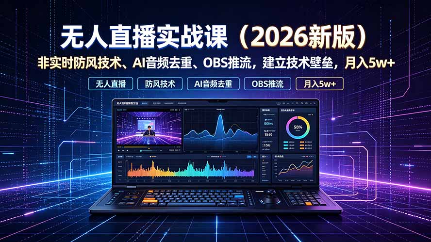无人直播实战课(更新7月-hcnxn