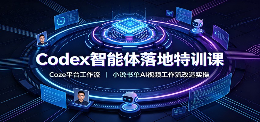 Codex智能体落地特训课：Coze平台工作流，小说书单AI视频工作流改造实操-hcnxn